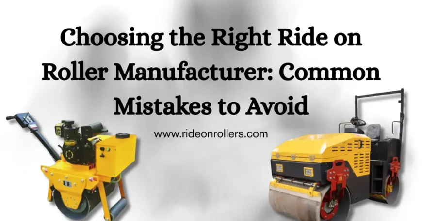Ride on Roller Manufacturer
